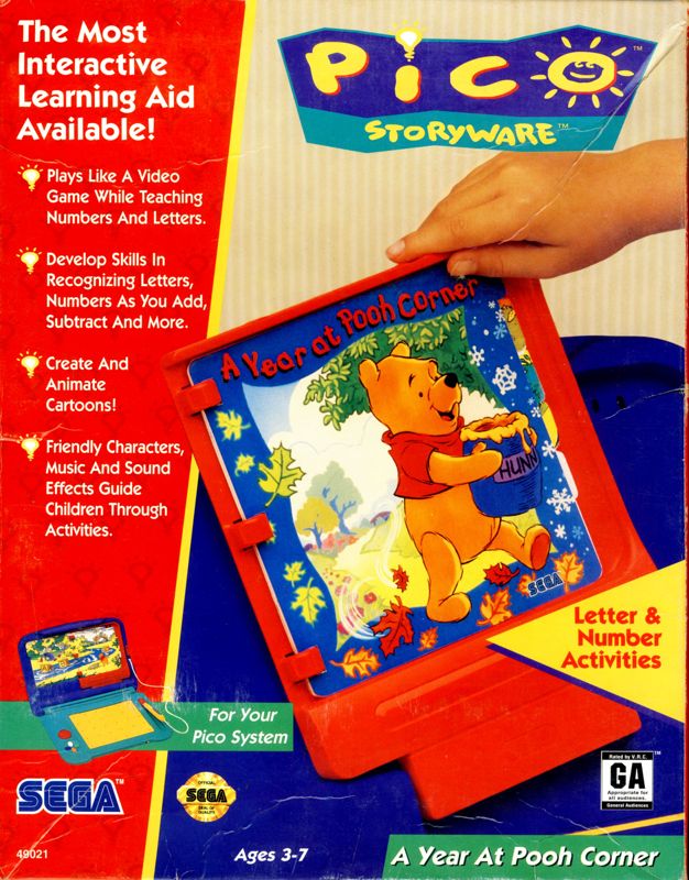 A Year At Pooh Corner box art for Sega Pico